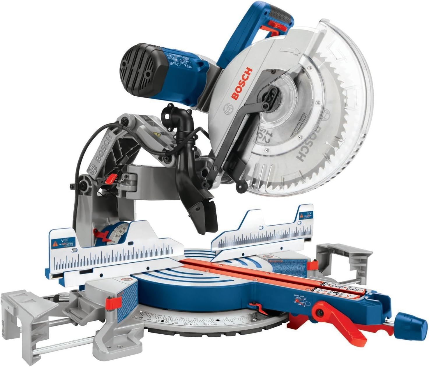 BOSCH GCM12SD 12 Inch Dual-Bevel Sliding Glide Miter Saw - Precision Cutting with Space-Saving Design