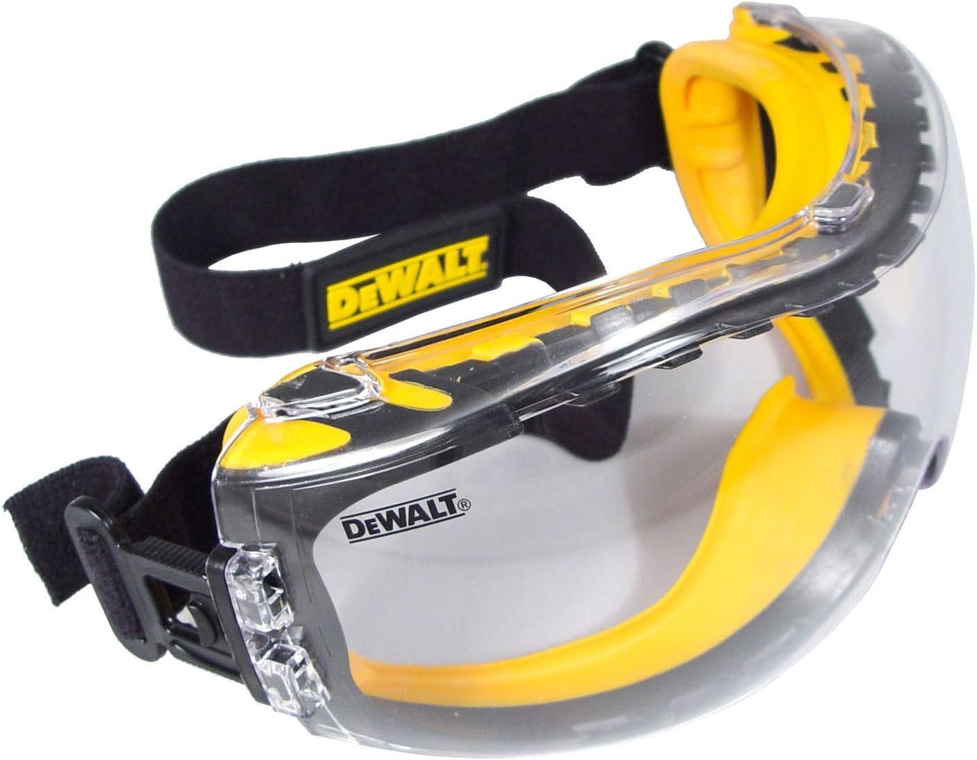 DEWALT DPG82-11 anti-fog safety goggles with clear lens and dual mold design, 1 pair