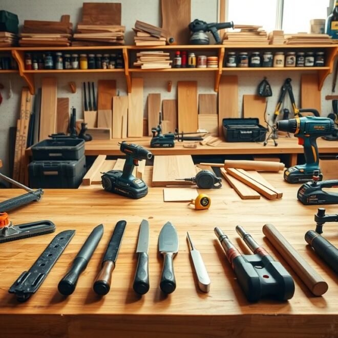 Essential Tools for Woodworking Projects : Must-haves like saws, drills, and sanders