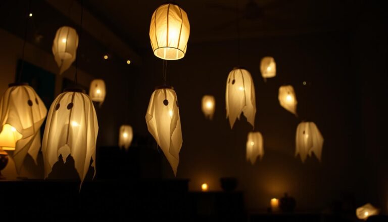 Halloween Decorations: DIY Ghost Lanterns : Creating spooky ambiance with simple materials